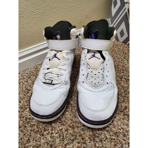 Nike Air Jordan 6 Rings White Purple Men’s Size 8 (343064‑104) Retro Basketball - Picture 2 of 7